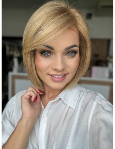 Idalia SL-Krótka Peruka z włosów naturalnych  S/M