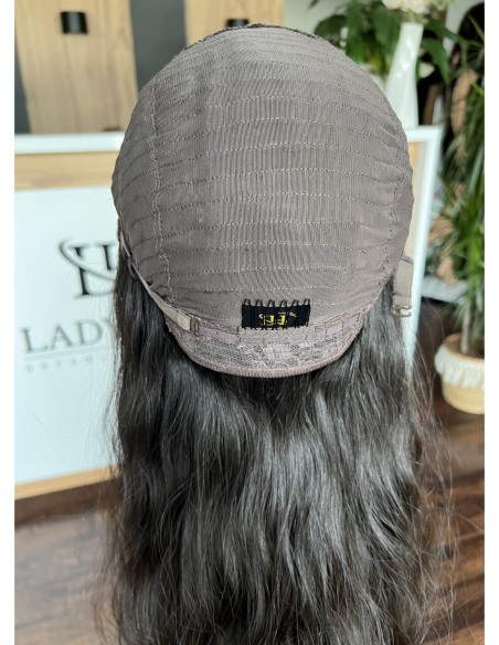 "INA 55" PERUKA Z WŁOSÓW NATURALNYCH FALOWANYCH "M"