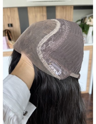 "INA 55" PERUKA Z WŁOSÓW NATURALNYCH FALOWANYCH "M"