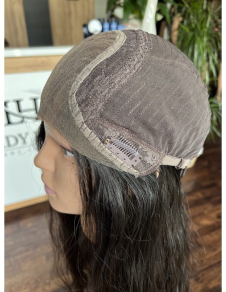 "INA 55" PERUKA Z WŁOSÓW NATURALNYCH FALOWANYCH "M"