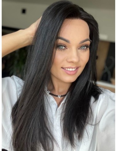 "INA 50" PERUKA MEDYCZNA Z WŁOSÓW NATURALNYCH "M"