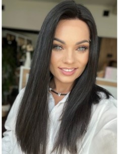 "INA 50" PERUKA MEDYCZNA Z WŁOSÓW NATURALNYCH "M" 2