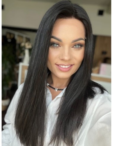 "INA 50" PERUKA MEDYCZNA Z WŁOSÓW NATURALNYCH "M"