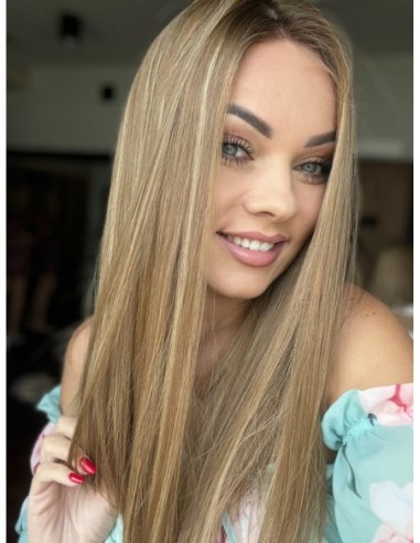 "KAROLA 50- Peruka z włosów naturalnych  "S" PREMIUM -Mikroskóra