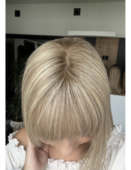 "Lio UR"- Mini topper z włosów naturalnych z grzywką 35cm