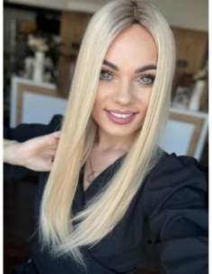 "KEJSI 55 CM  "DŁUGI TOPPER Z WŁOSÓW NATURALNYCH