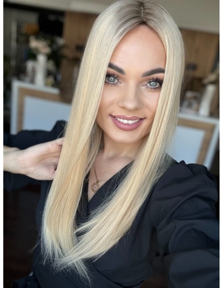 "KEJSI 55 CM  "DŁUGI TOPPER Z WŁOSÓW NATURALNYCH