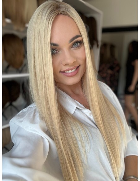 "KEJSI 55 CM  "DŁUGI TOPPER Z WŁOSÓW NATURALNYCH