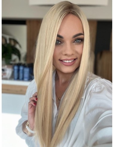 "KEJSI 55 CM  "DŁUGI TOPPER Z WŁOSÓW NATURALNYCH