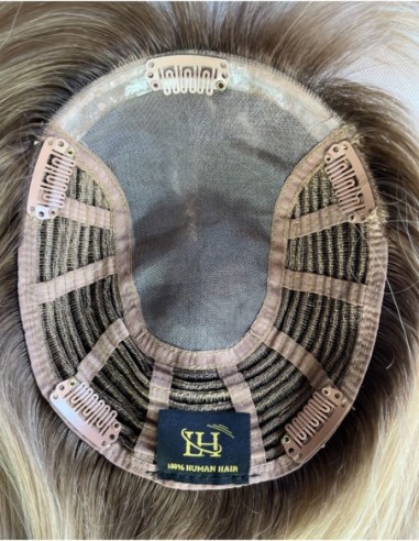 "JONI-35HL ll Z GRZYWKĄ " TOPPER Z WŁOSÓW NATURALNYCH