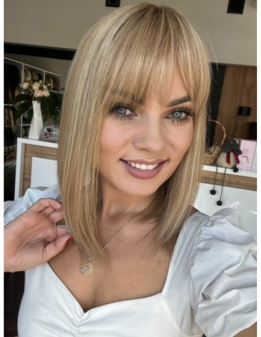 "JONI-35HL ll Z GRZYWKĄ " TOPPER Z WŁOSÓW NATURALNYCH