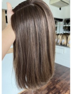 "ALICE 35 CM" TOPPER Z WŁOSÓW NATURALNYCH  SŁOWIAŃSKICH 2