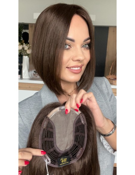 "JONI K2 LONG BOB" TOPPER Z WŁOSÓW NATURALNYCH