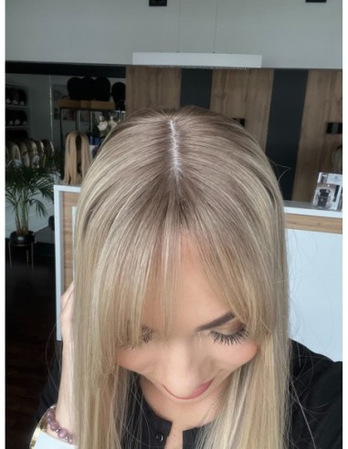 "ANIA  Z GRZYWKĄ 45-50 CM PREMIUM"-TOPPER Z WŁOSÓW NATURALNYCH