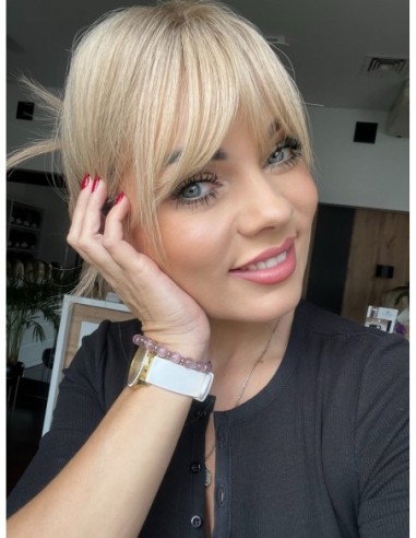 "Lio HL z grzywką"- Mini topper z włosów naturalnych  35cm