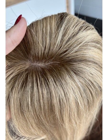 "Lio HL z grzywką"- Mini topper z włosów naturalnych  35cm