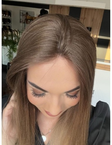 "Alina 60 cm" Długa peruka z włosów naturalnych  "S/M" PREMIUM