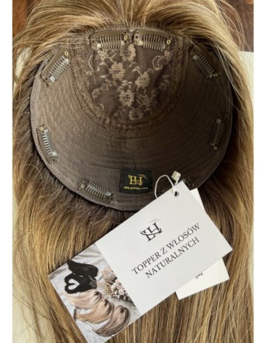 LOLA 55-60 CM Z GRZYWKĄ -TOPPER Z WŁOSÓW NATURALNYCH