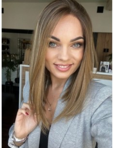 AMANDA 40 "S/M"-PERUKA LACE FRONT Z WŁOSÓW NATURALNYCH 2