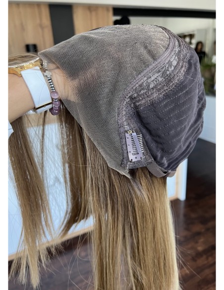 AMANDA 40 "S/M"-PERUKA LACE FRONT Z WŁOSÓW NATURALNYCH