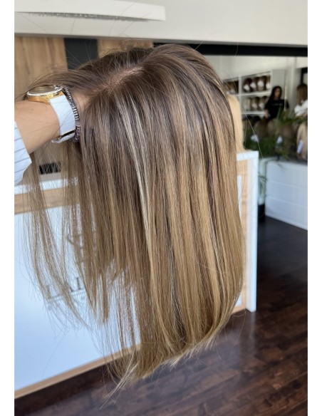 AMANDA 40 "S/M"-PERUKA LACE FRONT Z WŁOSÓW NATURALNYCH