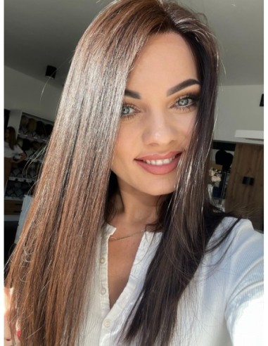 NILA 45-50 CM"S"-PERUKA LACE FRONT Z WŁOSÓW NATURALNYCH PREMIUM  VIRGIN