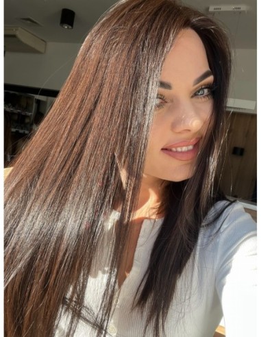 NILA 45-50 CM"S"-PERUKA LACE FRONT Z WŁOSÓW NATURALNYCH PREMIUM  VIRGIN