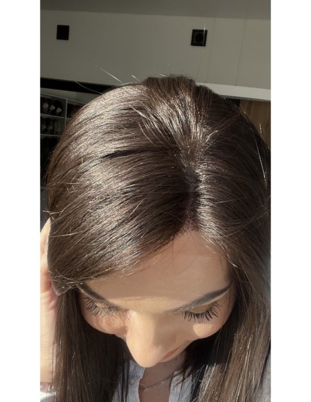 NILA 45-50 CM"S"-PERUKA LACE FRONT Z WŁOSÓW NATURALNYCH PREMIUM  VIRGIN