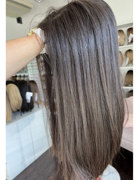 NILA 45-50 CM"S"-PERUKA LACE FRONT Z WŁOSÓW NATURALNYCH PREMIUM  VIRGIN