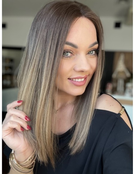 "Gabi 40- Peruka z włosów naturalnych  "M" PREMIUM