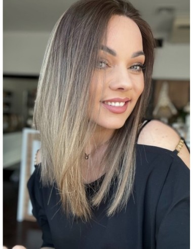 "Gabi 40- Peruka z włosów naturalnych  "M" PREMIUM