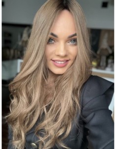 "JULIA 55- 60 CM" DŁUGI  TOPPER Z WŁOSÓW NATURALNYCH