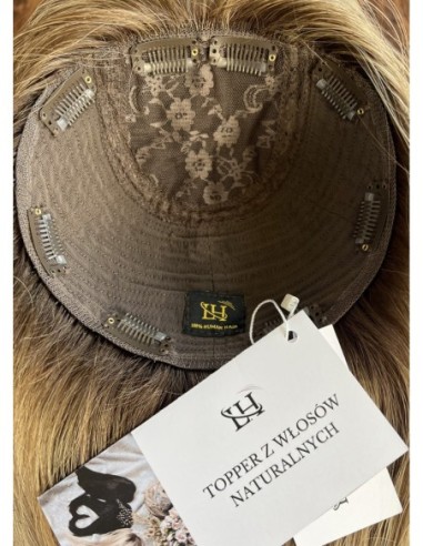 "JULIA 55- 60 CM" DŁUGI  TOPPER Z WŁOSÓW NATURALNYCH