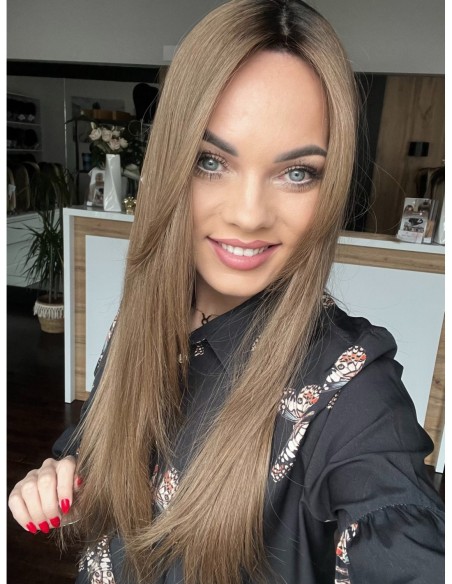 "JULIA 55- 60 CM" DŁUGI  TOPPER Z WŁOSÓW NATURALNYCH