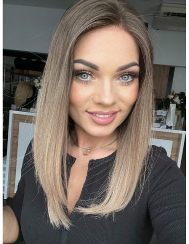 "Alina 40 cm" Peruka z włosów naturalnych  "XS/S" PREMIUM