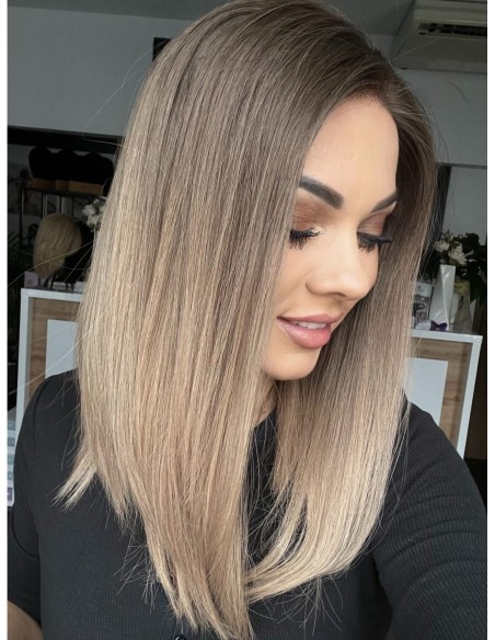 "Alina 40 cm" Peruka z włosów naturalnych  "XS/S" PREMIUM