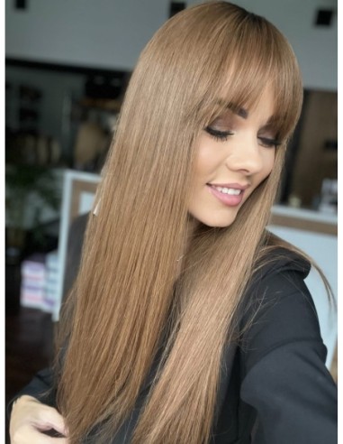 "COCO 60 CM"DŁUGI  TOPPER Z WŁOSÓW NATURALNYCH  Z GRZYWKĄ