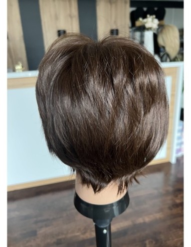 Mona- krótka peruka z włosów naturalnych  XS