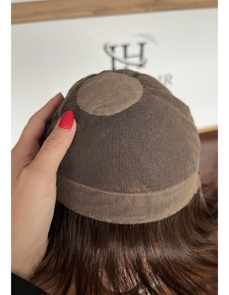 Mona- krótka peruka z włosów naturalnych  XS