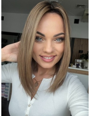 "JULIA 35 CM"   TOPPER Z WŁOSÓW NATURALNYCH