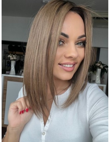 "JULIA 35 CM"   TOPPER Z WŁOSÓW NATURALNYCH