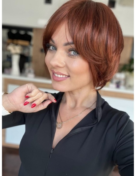 Opal Copper Brown-Peruka z włosów syntetycznych NAH