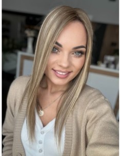 "Lio BL "- Mini topper z włosów naturalnych  45 cm 2