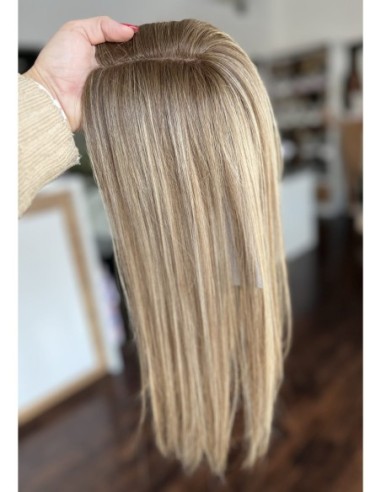 "Lio BL "- Mini topper z włosów naturalnych  45 cm