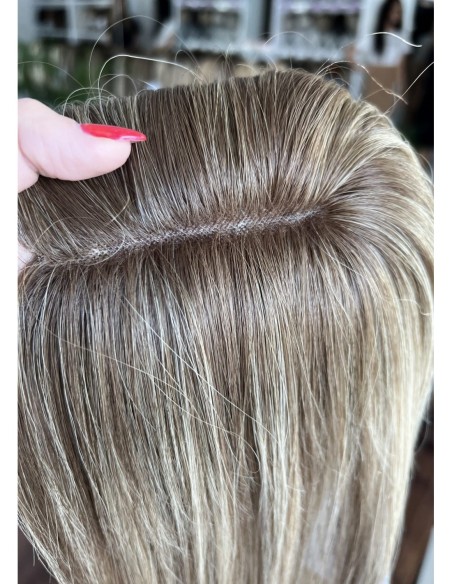 "Lio BL "- Mini topper z włosów naturalnych  45 cm