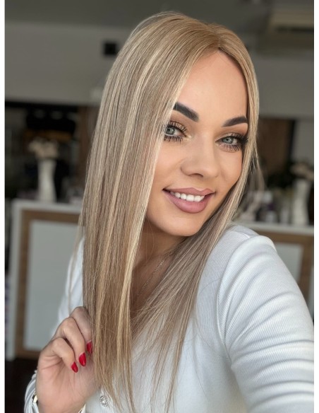 "Lio GC "- Mini topper z włosów naturalnych  45 cm