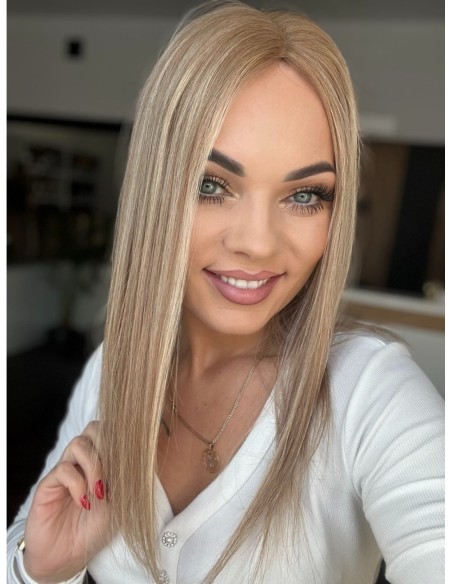 "Lio GC "- Mini topper z włosów naturalnych  45 cm