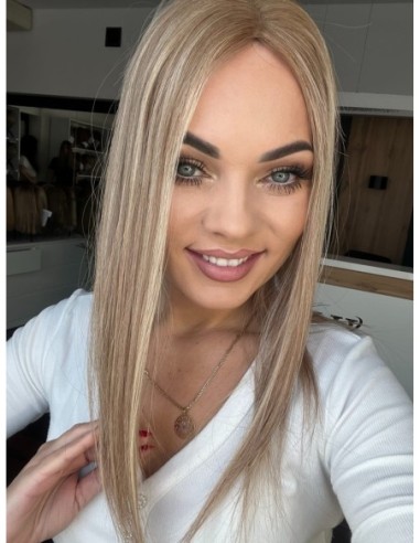 "Lio GC "- Mini topper z włosów naturalnych  45 cm