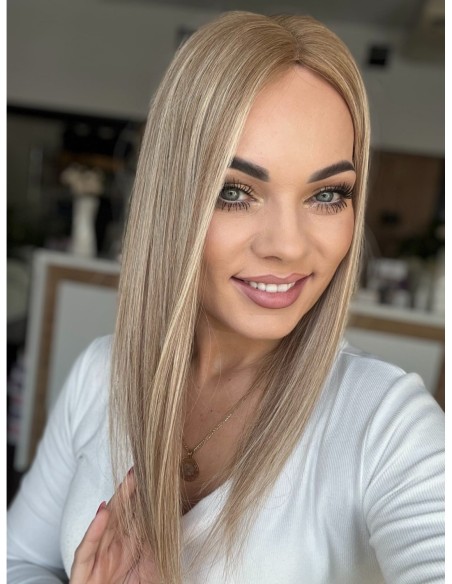 "Lio GC "- Mini topper z włosów naturalnych  45 cm