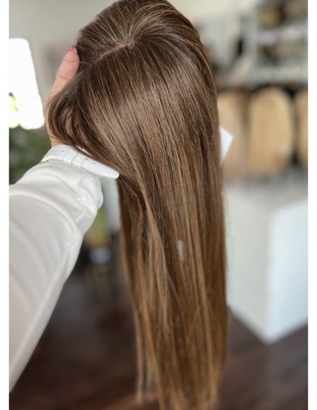 ASTRID-MONO TOPPER Z WŁOSÓW NATURALNYCH Z GRZYWKĄ 50 CM